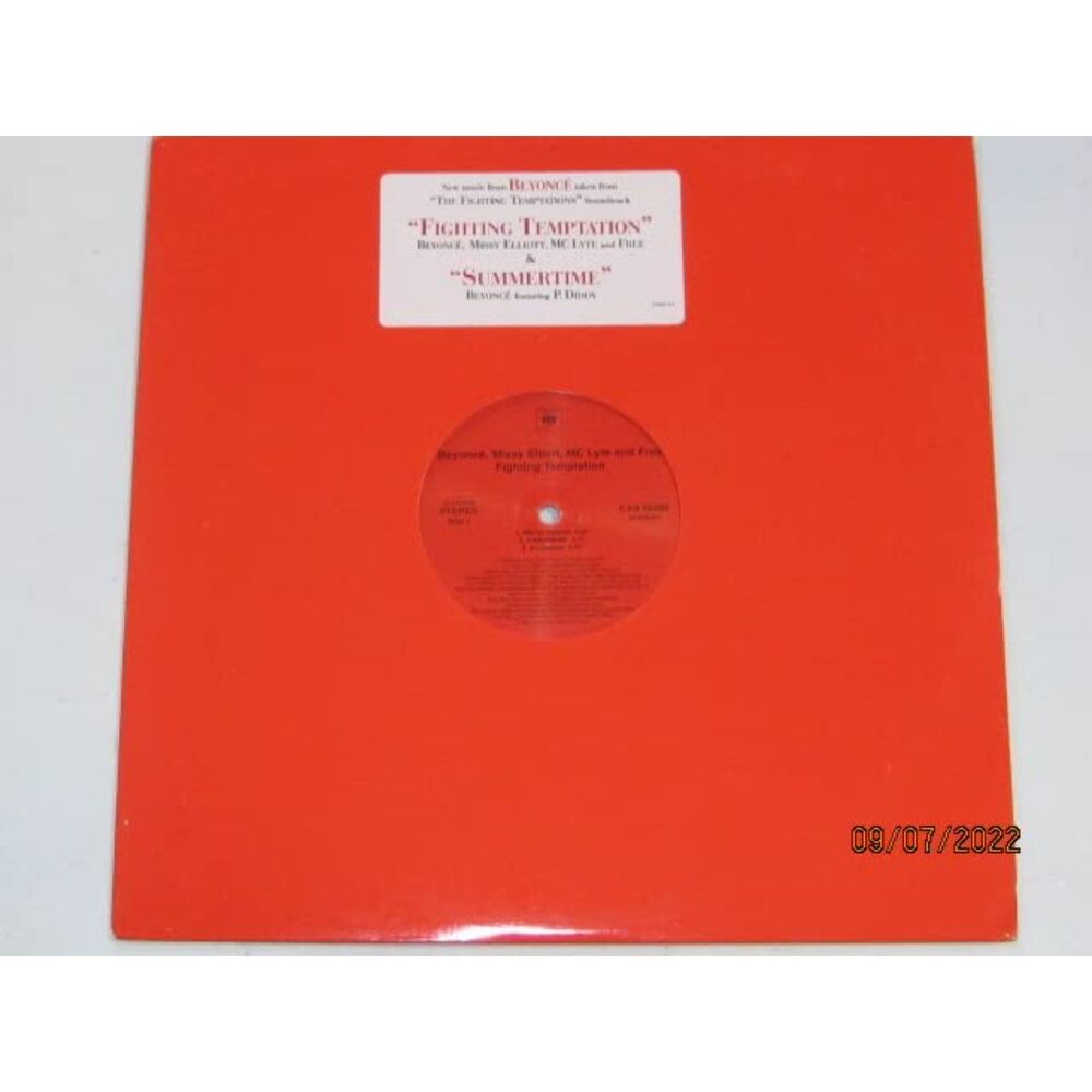 Promo vinyl! Beyonce Missy MC Lyte & Free Fighting Temptation 12"